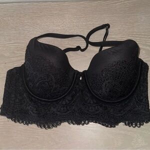 Victorias secret body by Victoria, lined Demi /buste double size 34B black